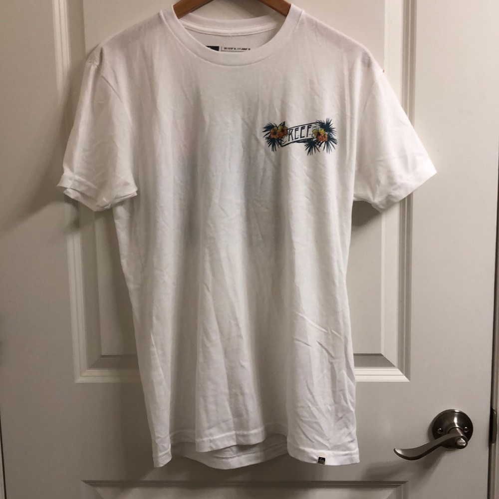 Men’s Reef Short Sleeve White Shirt